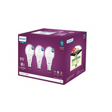 Deals, Discounts & Offers on  - Philips Base B22 9-Watt LED Bulb (Pack of 3, Cool Day Light)