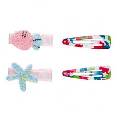 Deals, Discounts & Offers on Beauty Care - Amazon Brand - Solimo Kid's Hair Pins in Different Shapes, Multicolour, Pack of 4