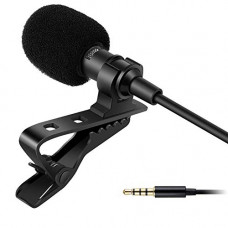 Deals, Discounts & Offers on  - SUNMI Dynamic Lapel Collar Mic Voice Recording Lavalier Microphone For Singing YouTube, Black