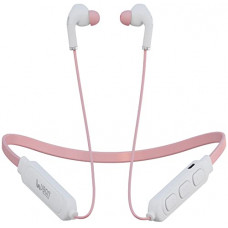 Deals, Discounts & Offers on Headphones - UBON Bluetooth Headphones Earphones 5.0 Wireless Headphones with Hi-Fi Stereo Sound, 12Hrs Playtime, Lightweight Ergonomic Neckband, Water-Resistant Magnetic Earbuds, Voice Assistant & Mic (Pink)