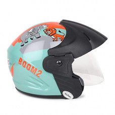Deals, Discounts & Offers on  - ASR Ahad Safety Rider Boom Junior Half face Kids Helmet