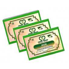 Deals, Discounts & Offers on Beauty Care - Khadi Neem Soap 125 gm (Pack of 3) by Parvati Gramodyog Herbal Products - Made in India