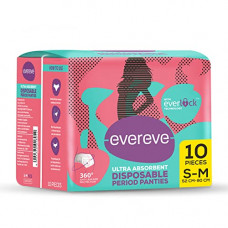 Deals, Discounts & Offers on Health & Personal Care - EverEve Ultra Absorbent, Heavy Flow Disposable Period Panties For Sanitary Protection, Maternity Delivery Pads, Overnight Napkins, 360 Degree Protection, Post partum use, S-M, 10 Panties