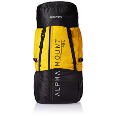 Deals, Discounts & Offers on Backpacks - Gear Alphamount 45 Travel & Trekking Rucksack (Black-Yellow), One Size (RKSALPAMT0112)