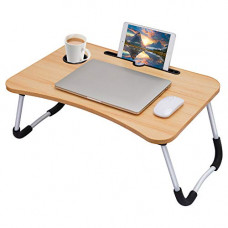 Deals, Discounts & Offers on Laptop Accessories - Generic LTT-0001 Multipurpose Laptop Table with Dock Stand & Non-Slip Legs Foldable and Portable Lapdesk