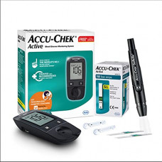 Deals, Discounts & Offers on  - Accu-Chek Active Blood Glucose Glucometer Kit With Vial Of 10 Strips, 10 Lancets And A Lancing Device Free For Accurate Blood Sugar Testing