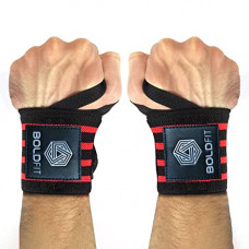 Deals, Discounts & Offers on Accessories - Boldfit Wrist Supporter for Gym Wrist Band for Men Gym & Women with Thumb Loop Straps - Wrist Wrap Gym Accessories for Men Hand Grip & Wrist Support Sports Straps