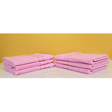 Deals, Discounts & Offers on  - Frestol Cotton Bath Towels Pink Set of 6
