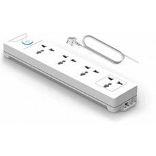 Deals, Discounts & Offers on Electronics - Live Tech Andre WC01 4 Socket Surge Protector Power Strip Extension Pure 3 Cores Copper 2M Wire | Universal Compatible Plugs