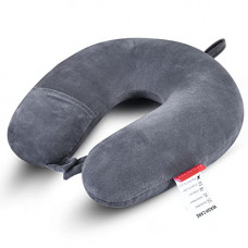 Deals, Discounts & Offers on  - Trajectory Supercomfy Grey Neck Pillow Rest Cushion for Travel in Flight car Train Airplane with 10 Years Warranty for Sleeping