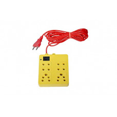 Deals, Discounts & Offers on Electronics - POWERNRI Mini 6+1 Universal Extension with Surges & Spikes Protection Multicolor (Pack of 1, Yellow)