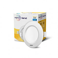 Deals, Discounts & Offers on  - wipro Garnet 5-Watts Round LED Downlight (Blue Light)
