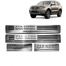 Deals, Discounts & Offers on  - Kingsway Car Door Foot Step Sill Scuff Plates, Suitable For Ford Endeavour, Model Year : 2019 - 2021, Material: Stainless Steel, Color : Silver, Set of 4 Piece