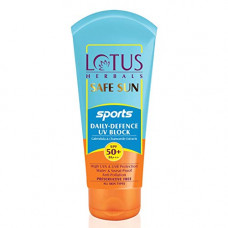 Deals, Discounts & Offers on Beauty Care - Lotus Herbals Sun Sports Daily-defence SPF 50+ - 80 grams Cream