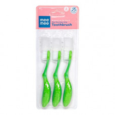 Deals, Discounts & Offers on  - Mee Mee Baby Toothbrush (Pack of 3) (Easy Grip, Green)