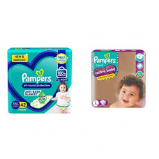 Deals, Discounts & Offers on Baby Care - Pampers All round Protection Pants baby diapers (XXL) 42 Count & Active Baby Taped Diapers, Large size diapers, (L) 18 count