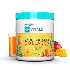 Deals, Discounts & Offers on  - HealthKart HK Vitals Skin Radiance Collagen Powder, Marine Collagen (Mango, 200 g), Collagen Supplements for Women & Men with Biotin, Vitamin C, E, Sodium Hyaluronate,