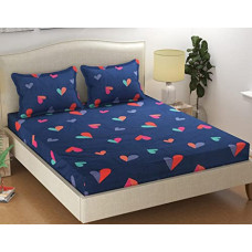 Deals, Discounts & Offers on  - PRIDHI Pure Cotton Double Bedsheet with 2 Pillow Covers (Multicolour, 90 x 90 Inch)