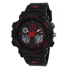 Deals, Discounts & Offers on Men - Amazon Brand - Symbol Silicone Analog-Digital Men's Watch