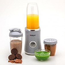 Deals, Discounts & Offers on  - Wellspire Magic Blender, 22000 RPM Mixer/Blender/Smoothie Maker, 2 Blade Set (Wet Blending Blade & Dry Grinding Blade), 3 Unbreakable Jars set with shaker lid, 400W (English Green)) (English Gray)