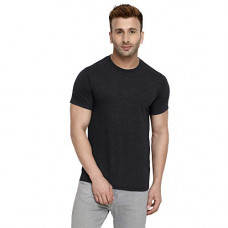 Deals, Discounts & Offers on Men - [Size L] CHKOKKO Men's Solid Cotton Round Neck Regular Fit Half Sleeves T-Shirt