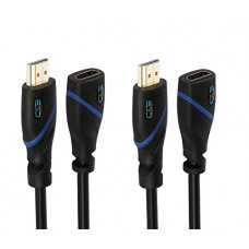 Deals and Offers on Accessories - C&E High Speed HDMI Cable Male to Female with Ethernet Black (6 Feet/1.8 Meters), (2 Pack) Deals, Discounts & Offers on Accessories - C&E High Speed HDMI Cable Male to Female with Ethernet Black (6 Feet/1.8 Meters), (2 Pack)