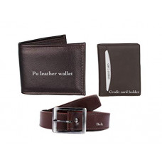 Deals and Offers on Bags, Wallets & Belts - Mundkar Synthetic Men's Wallet Belt & Card Holder (W20-DSBELT-C2-BROWN) Deals, Discounts & Offers on Bags, Wallets & Belts - Mundkar Synthetic Men's Wallet Belt & Card Holder (W20-DSBELT-C2-BROWN)