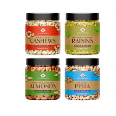 Deals, Discounts & Offers on  - Nature Purify Dry Fruits Combo Pack - (200g * 4) 800g (Almonds, Cashews, Pistachios, Raisins) - All Premium.