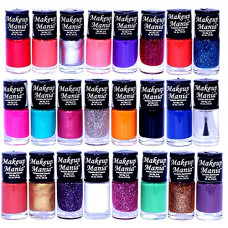 Deals, Discounts & Offers on Beauty Care - Makeup Mania Nail Polish Set of 24 Pcs, Nail Paint of 6ml each x 24 Pcs, MultiColor Set 86-87 (Combo of 24 Pcs)