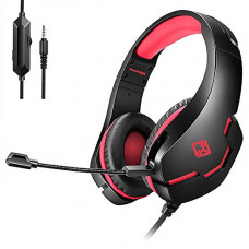 Deals, Discounts & Offers on  - (Renewed) Cosmic Byte Wired Stardust Headset with Flexible Mic For PS4, Xbox One, Laptop, PC, iPhone and Android Phones (Black/Red)