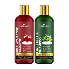 Deals, Discounts & Offers on Beauty Care - Park Daniel Premium Himalaya Rose Shampoo & Green Tea Shampoo Combo Pack Of 2 bottle of 100 ml(200 ml)