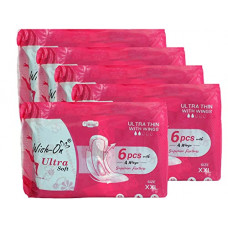 Deals, Discounts & Offers on Health & Personal Care - Wish-On Ultra Thin Sanitary Pads For Womens with Wings | Sanitary Napkins For Womens | Pads For Women | Size-XXL | 30 Pcs