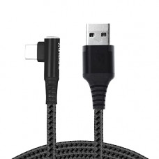 Deals, Discounts & Offers on  - Ambrane 3A USB Type C 30W Fast Charging Unbreakable Braided Cable, Quick Charge 2.0/3.0, Durable L-shape Connector, 1.5m Perfect Length (ABLC10, Black)