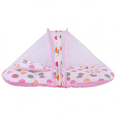 Deals, Discounts & Offers on Baby Care - 132 Baby's Plush Bedding Set with Pillow, Large Mosquito Net and Foldable Mattress (Pink, 0-12 Months)