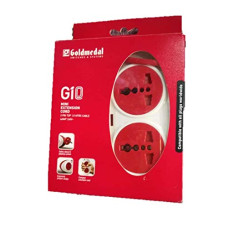 Deals, Discounts & Offers on Electronics - Goldmedal 240V Gio 2 Pin 2.5 Mtr Cable Extension Cords (White And Red)