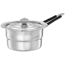 Deals, Discounts & Offers on Cookware - Amazon Brand - Solimo Induction Base Stainless Steel Sauce Pan with Steel Lid