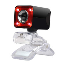 Deals, Discounts & Offers on Electronics - Zebronics Zeb-Crystal Pro Web Camera with USB Powered,3P Lens,Night Vision and Built-in Mic(RED)