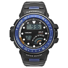Deals, Discounts & Offers on Men - Helix Digital Black Dial Men's Watch-TWESK1500T
