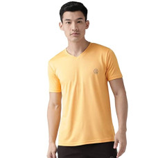 Deals, Discounts & Offers on Men - [Size M] CHKOKKO Men Gym Dry Fit V Neck Half Sleeves Sports T-Shirt