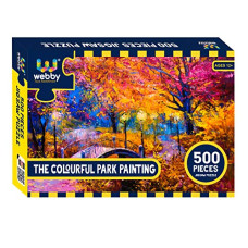 Deals, Discounts & Offers on  - Webby The Colourful Park Painting Jigsaw Puzzle, 500 Pieces