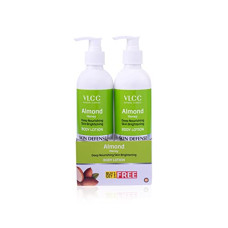 Deals, Discounts & Offers on Beauty Care - VLCC Almond Honey Deep Nourishing Skin Brightening Body Lotion, 350 ml (White) -Pack of 2