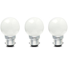 Deals, Discounts & Offers on  - wipro Safelite B22D 0.5-Watt LED Night Bulb (White , N10001, Pack of 3)