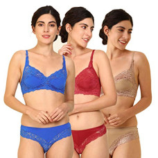 Deals, Discounts & Offers on Women - [Sizes 30, 32, 34, 36] Women's Bra Panty Set