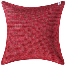 Deals, Discounts & Offers on  - Heart Home Jute Blend Decorative Square Throw Pillow Cover Cushion Covers Pillowcase, Home Decor Decorations