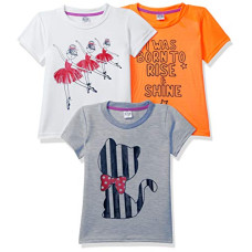 Deals, Discounts & Offers on  - [Size 3Y] Gubbarey Girl's Regular Fit T-Shirt