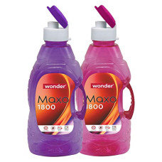 Deals, Discounts & Offers on  - Wonder Plastic Maxo 1800 Fliptop Fridge Bottle Set, 2 pc Set 1800 ml, Red Purple Color, Made In India, KBS02611