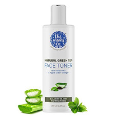 Deals, Discounts & Offers on Beauty Care - The Moms Co Natural Green Tea Face Toner l Controls Sebum l Fights Acne l Tightens Pores l Hydrates & Soothes l Aloe Vera & Cucumber (200ML)