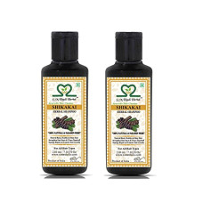 Deals, Discounts & Offers on Beauty Care - Khadi Sikakai shampoo, Black, 420 ml, Pack of 2