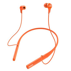 Deals, Discounts & Offers on Headphones - Mivi Collar 2B Bluetooth Wireless in Ear Earphones, 24 Hours Playtime, IPX7 Water Proof, Booming Bass, Magnetic Buds, Bluetooth 5.0 with mic (Orange)