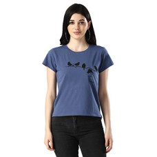 Deals, Discounts & Offers on Laptops - [Size M] DHRUVI TRENDZ Women Printed Top with Half Sleeves for Office Wear, Casual Wear, Under 399 Top